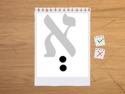 Hebrew Vowels Flashcards