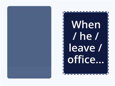 FUTURE TIME CLAUSES - SPEAKING