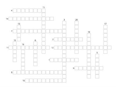 Classification Crossword