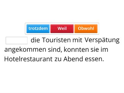 Konjunktionen Tourismus