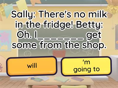 Will/be going to