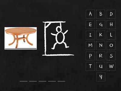 English words (computer, table, etc.)