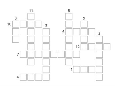 Impact 0 - U6 - regular & irregular verbs (Past forms) crossword