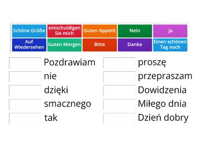 Podstawowe zwroty po Niemiecku