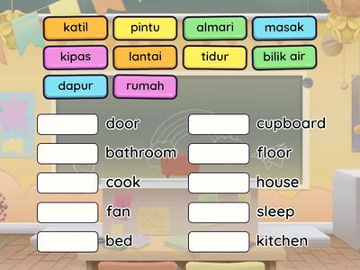 Unit: Di rumah (20 Vokabulari)