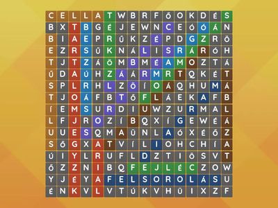 Szövegszerkesztés - szókereső