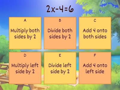 Y7 Algebra: What to do first? (notimer)