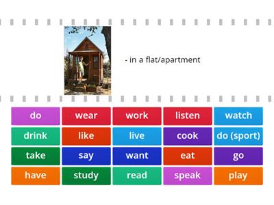 English File Elementary - Unit 3A - verbs