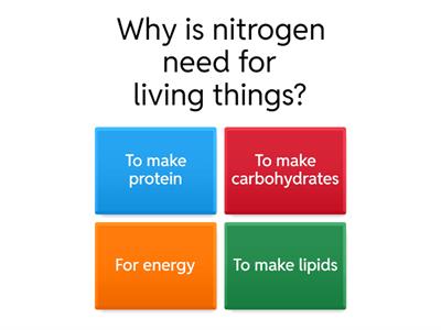 Nitrogen cycle quiz JM