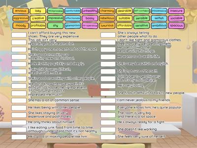 Adjectives (Intermediate Plus)
