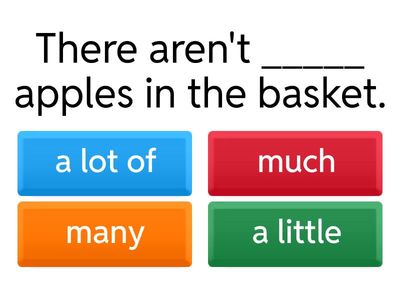 Life pre inter unit 3.2 Much/Many/A lot of/A few/A little/Too much/Too little