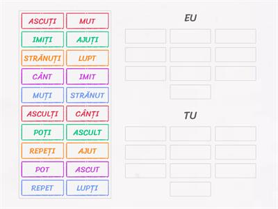 Eu-tu / sunetul Ț