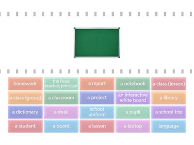 Macmillan unit 12 School Nouns