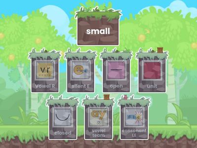 Match the Syllable Type - Levels 3 - 7