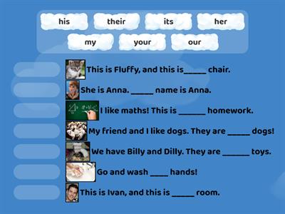 AS2 Unit 3 My/his/her/our/their/your