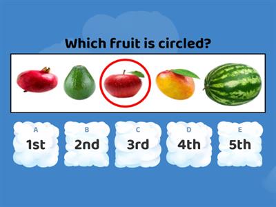 Ordinal Numbers 1st-5th