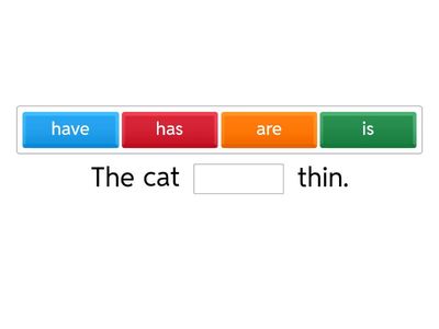 1A is/am/are/has/have