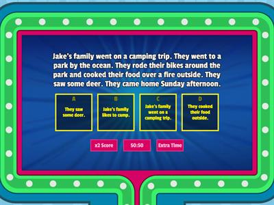 Main Idea and Supporting Details Quiz