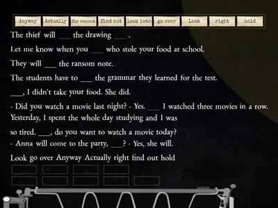 Complete the Mystery Sentence