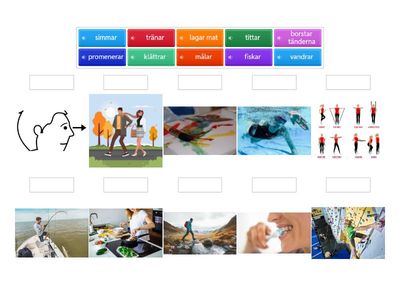 Vad gör de? Presens ar-verb. 