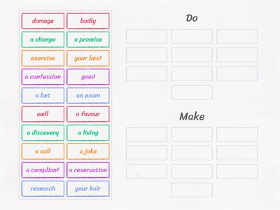  MAKE AND DO EXPRESSIONS