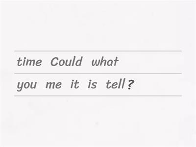 Corrected Indirect questions