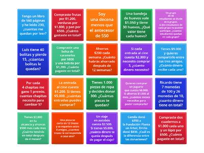 4 basico -  Resolución de Problemas