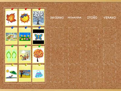 Clasificar: Las estaciones del año