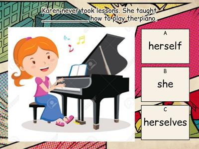 B1-6 Reflexive Pronouns Quiz