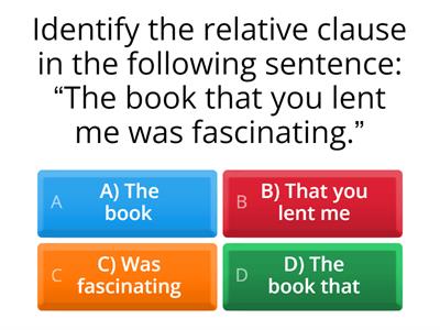 Relative clauses 