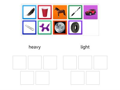 Kindergarten heavy and light