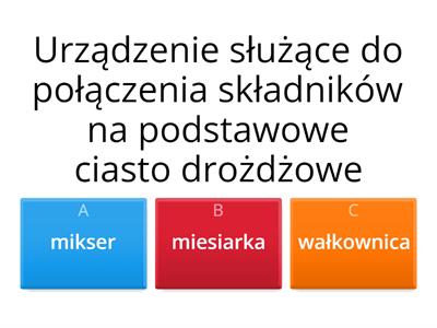 Produkcja ciasta drożdżowego - test