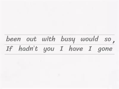 SECOND AND THIRD CONDITIONAL