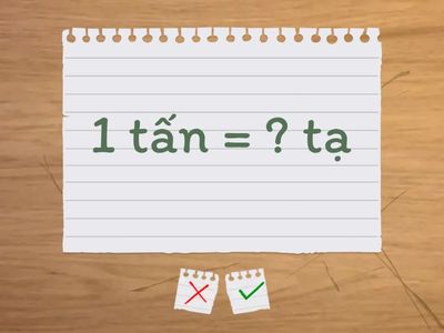 Bài tập: Yến, tạ, tấn