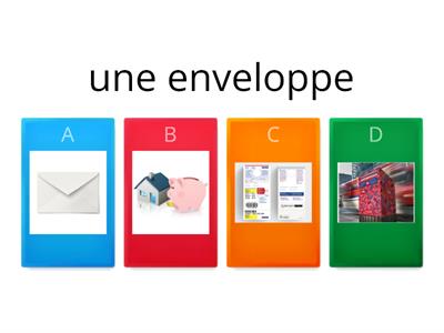 Le vocabulaire de la poste et le vocabulaire de l'argent