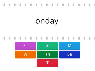 Days of the week