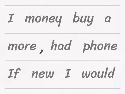 Second Conditional Sentence Shuffle - 11°B3