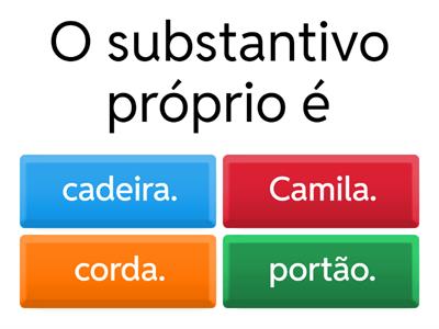 Substantivos: próprio e comum