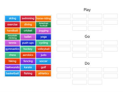 Play Go Do + Sport