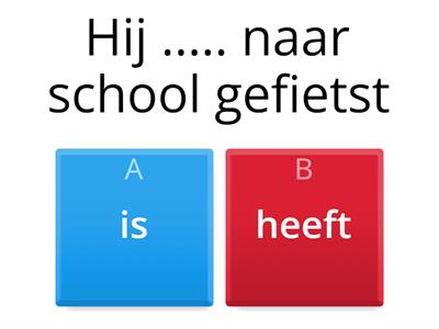 Quiz Perfectum: hebben of zijn