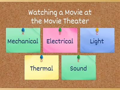 Identifying Forms of Energy