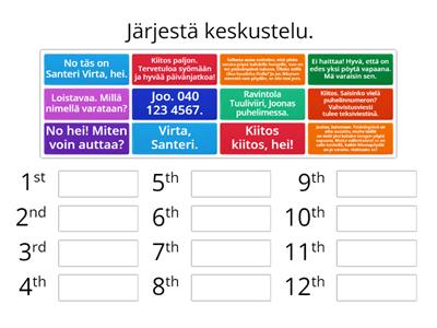 Työelämän suomea 1 - kpl 4 - Tilan varaaminen