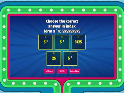 FORM 3 Lily MATHEMATICS CHAPTER 1 INDICES