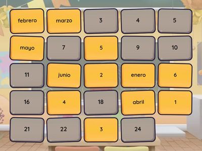 Los meses del año - Memoria