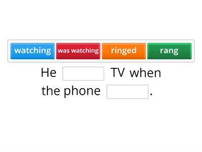 Atividade Interativa de Inglês de Past Continuous