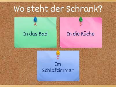 A2 L2 Wohnung - wo sind die Möbel?