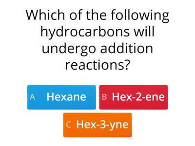 Addition reactions?