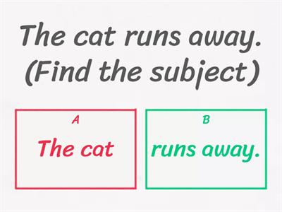 Grammar Subjects and Predicates 