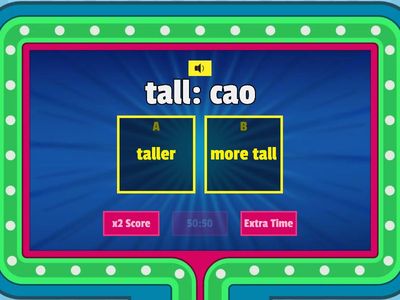 Comparative Adjectives: -er vs more