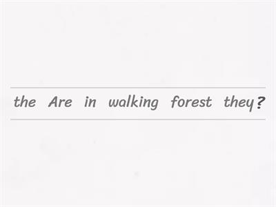 Present Continuous (Jumbled Words)